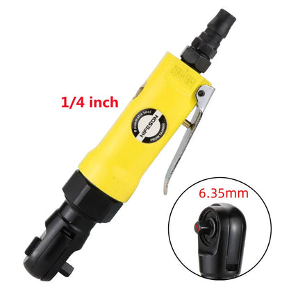 Pneumatic Air Ratchet Wrench — Adjustable Torque Spanner with Square Drive Straight Shank, Professional Tool 1/4", 3/8", 1/2"