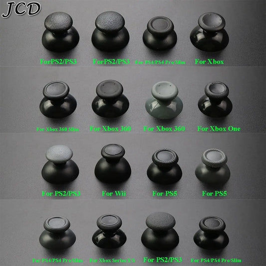 JCD 10PCS Replacement 3D Analog Thumbstick Caps – Mushroom Grip Covers for PS2, PS3, PS4 Pro, PS5, Xbox One & 360