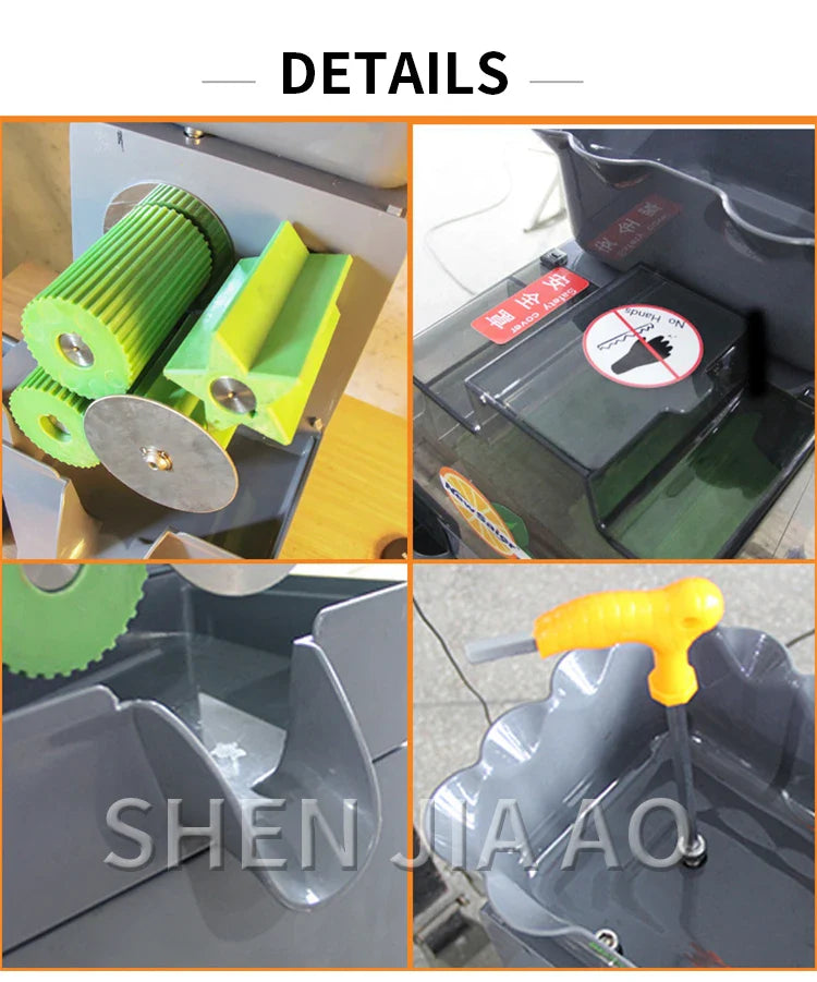 Commercial Lemon & Kumquat Juicer — 110/220V Fully Automatic 100W Multifunctional Fruit Juicer 1000C-1 with Residue Collector