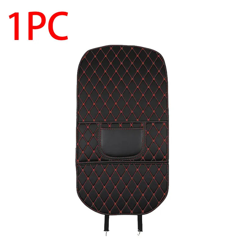 PU Leather Car Seat Back Protector – Anti-Kick Pad for Kids, Child Kick & Dirt Protection, Auto Accessories