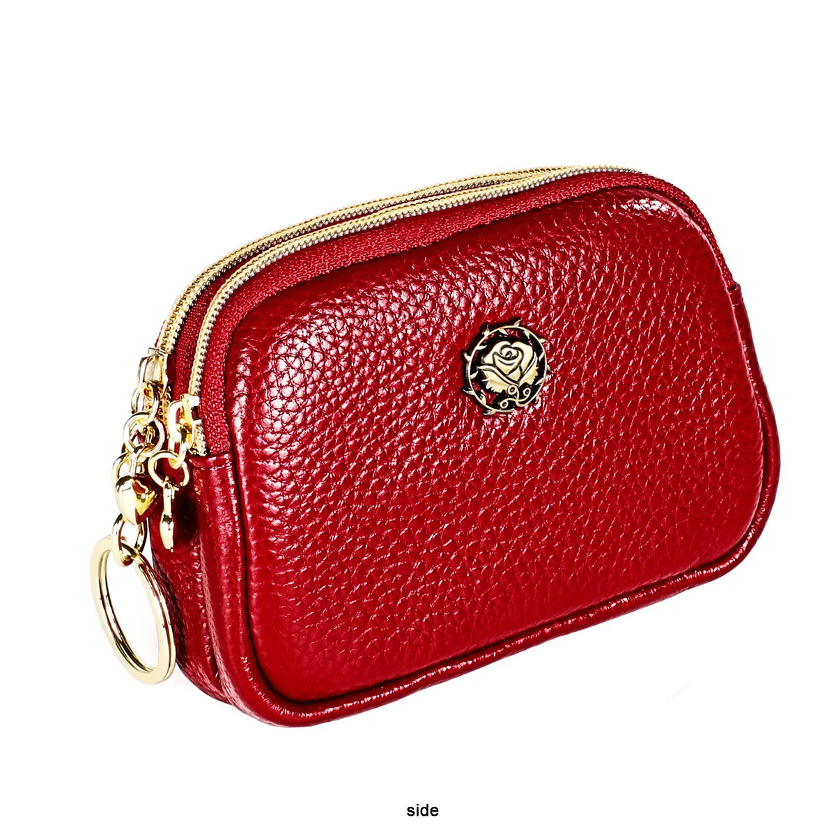 Senorita Genuine Leather Women’s Coin Purse – Double Zipper Small Wallet