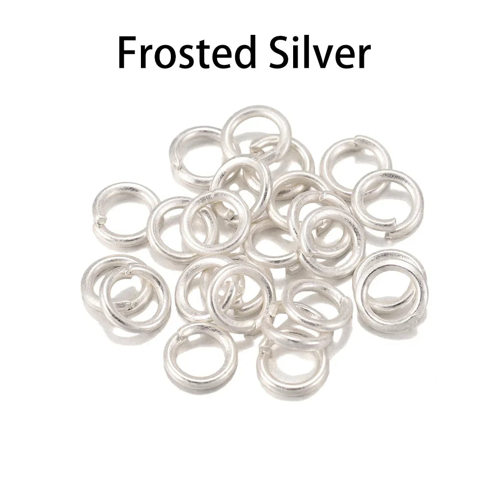 DIY Jewelry Jump Rings - 50-200pcs Split Ring Connectors 3-20mm for Handmade Accessories and Craft Making Supplies
