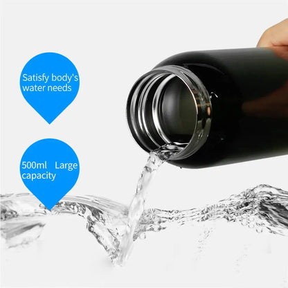 Mountain Bike Water Bottle 500ml | Cycling Thermos Sports Bottle | Aluminum Alloy Kettle for Warm Keeping | Bicycle Hydration Cup 0.5L