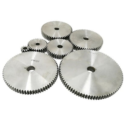 Steel Spur Gear - 1M 60–67T 8mm Bore Motor Gear Wheel for Mechanical Applications