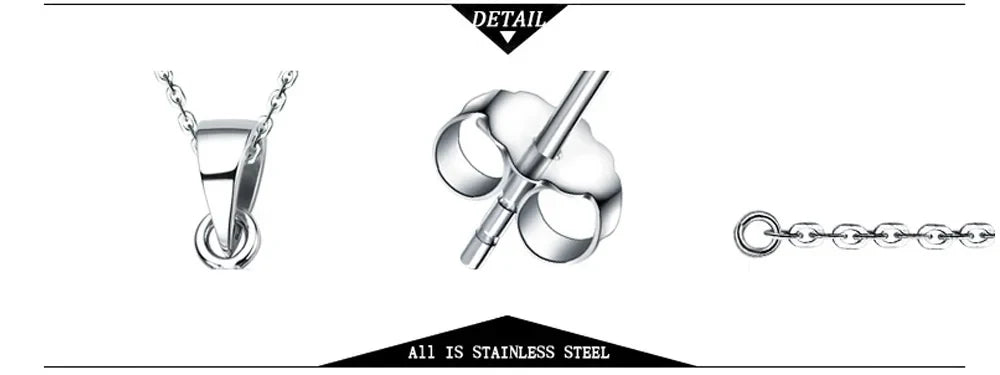 Minimalist Stainless Steel Round Stud Earrings – Classic Fashion Jewelry for Women