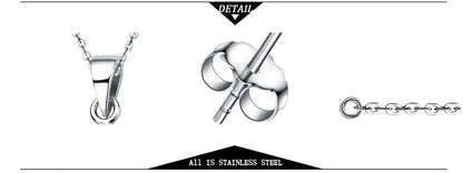 Minimalist Stainless Steel Round Stud Earrings – Classic Fashion Jewelry for Women