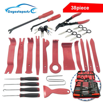 Car Interior Disassembly Kit – Plastic Trim Removal Tools & Clip Puller Set for DIY Auto Panel Work