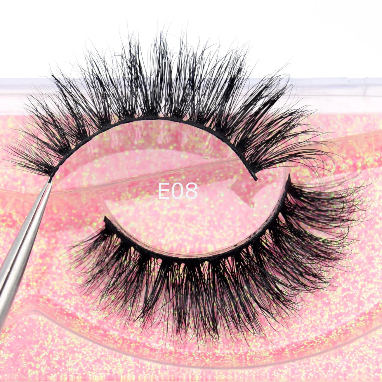 Visofree 3D Mink Eyelashes – Thick Handmade Full Strip Cruelty-Free False Lashes for Makeup M56