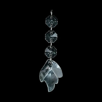 5PC Crystal Acrylic Bead Garland – Clear Chandelier Chain with Hooks for Wedding, Home DIY & Craft Decoration