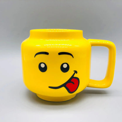 Smile Cartoon Ceramic Mug - Cute Funny Expression Coffee, Milk & Tea Cup for Kids & Home