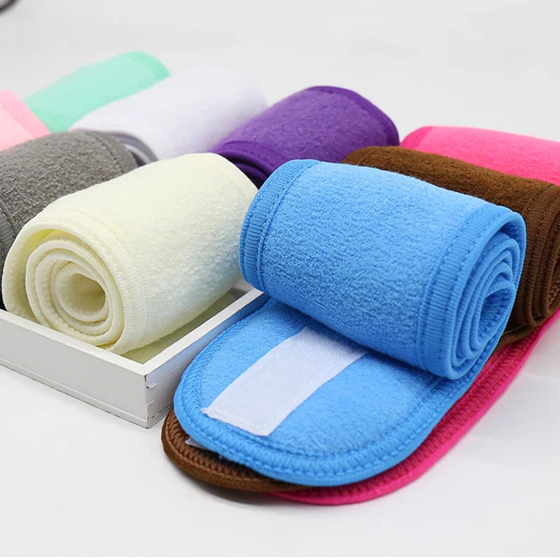 Adjustable Wide Headband for Women – Yoga, Spa, Bath, Shower, and Makeup Face Wash Cosmetic Hairband, Ladies Makeup Accessories