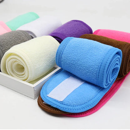 Adjustable Wide Headband for Women – Yoga, Spa, Bath, Shower, and Makeup Face Wash Cosmetic Hairband, Ladies Makeup Accessories