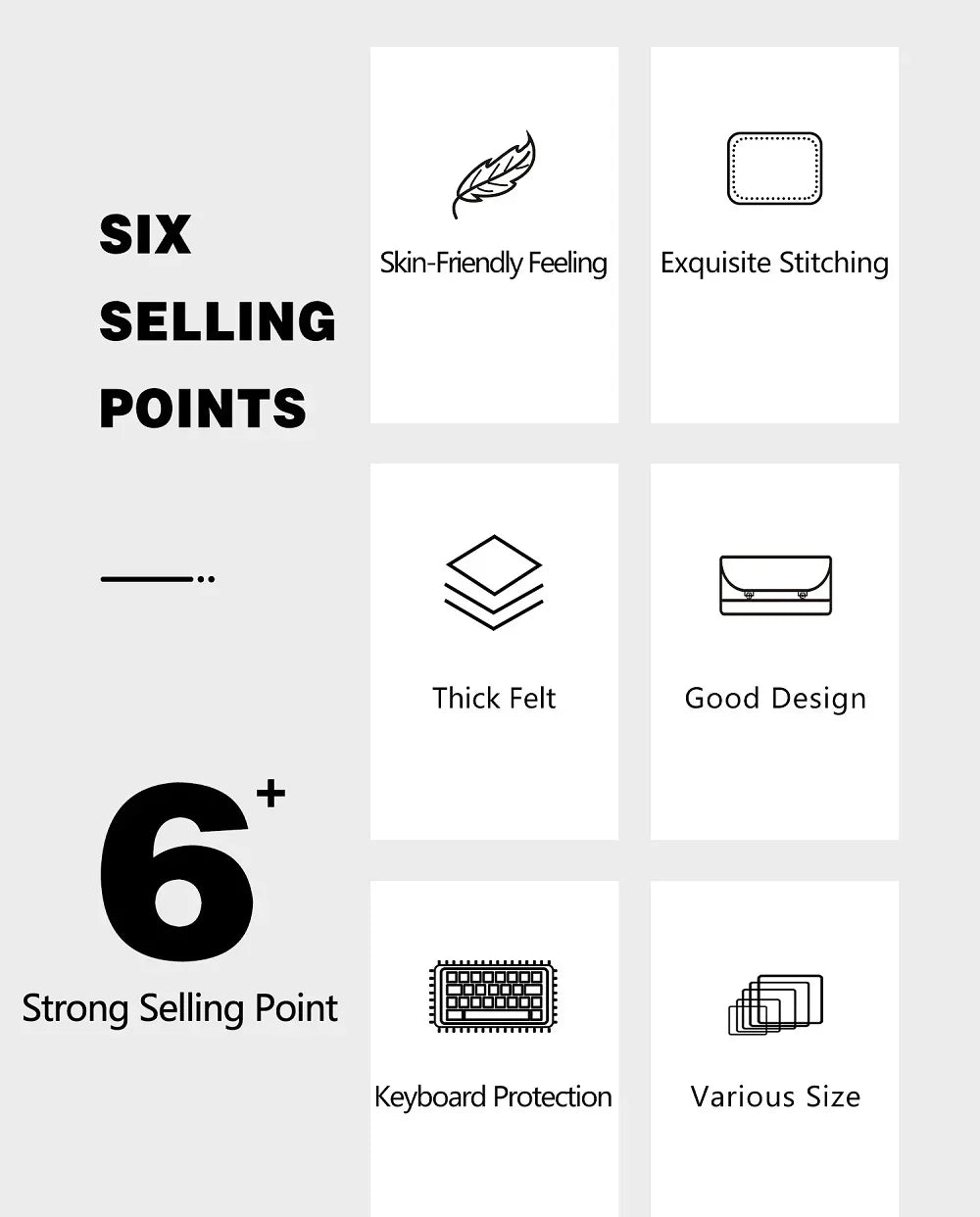 PU Felt Keyboard Carrying Case – Protective Bag for Planck 40%, 60%, 80%, 100%, GH60, XD64, TADA68, TKL 87/104, ANSI, BM60/65/68, Poker Keyboards