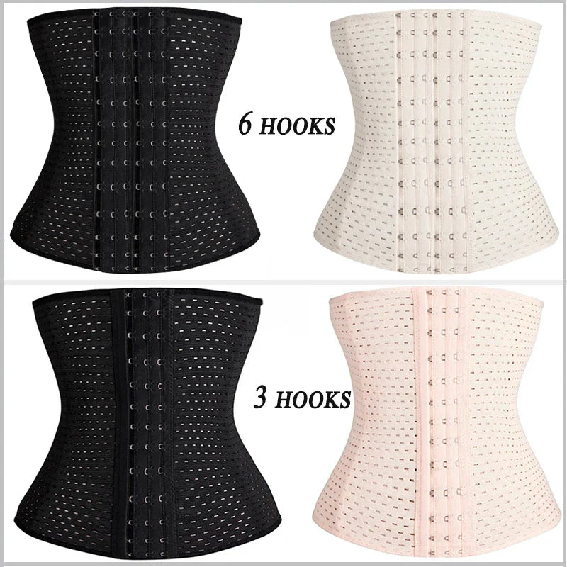 Plus Size XS-5XL Steel Boned Waist Trainer Corset for Women – Postpartum Shapewear Bustier Cinta Modeladora