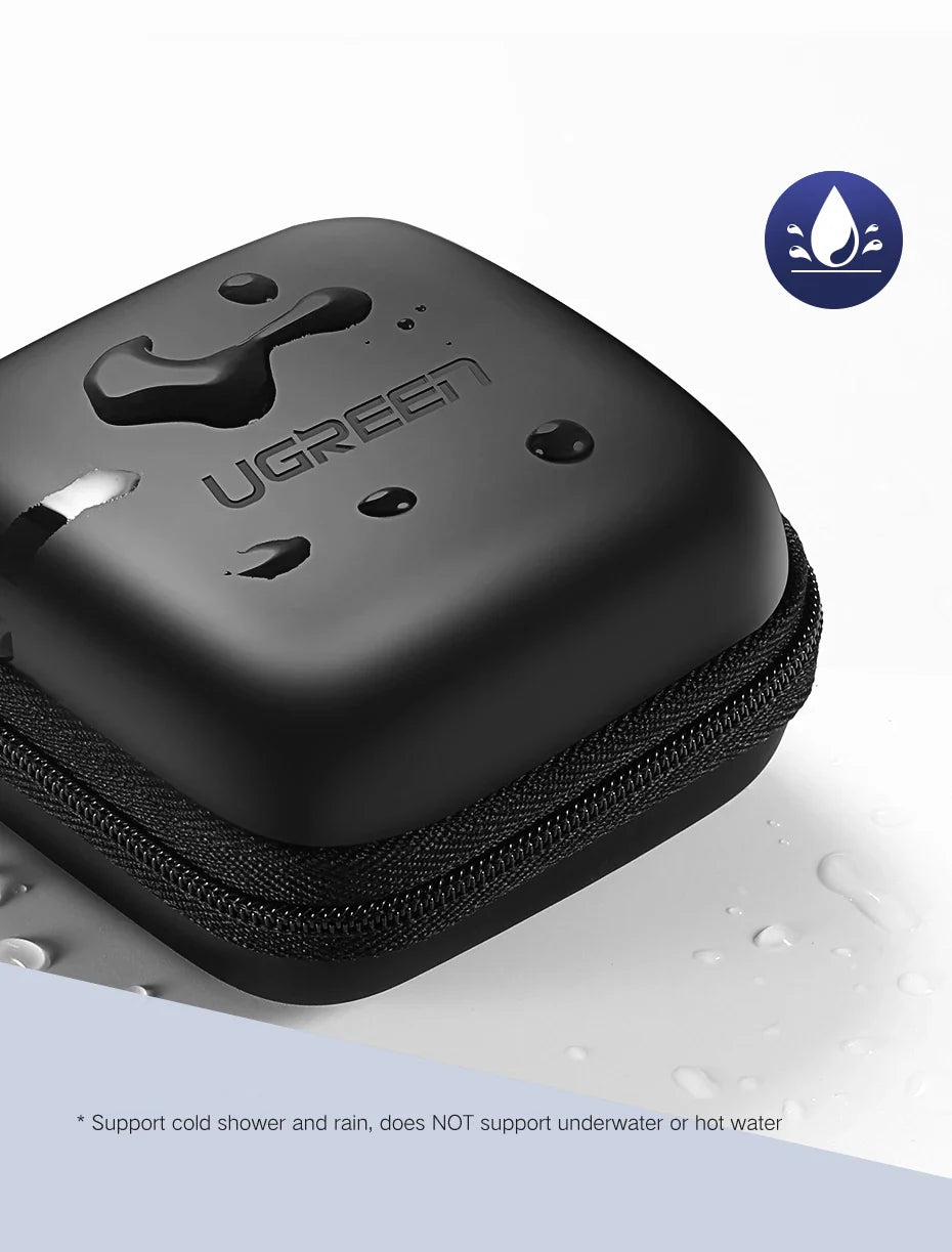 UGREEN Hard Earphone Case – Protective Headphone Bag for AirPods, EarPods, Sennheiser, Bluetooth Earphones