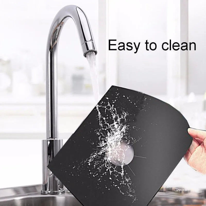 Gas Stove Protector Mats – 1/4/6/8PCS Cooker Liner for Kitchen Stovetop Cleaning