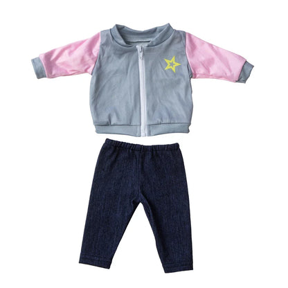 18-Inch Girl Doll Winter Coat — 43cm Baby Doll Jacket Outfit for Dressing
