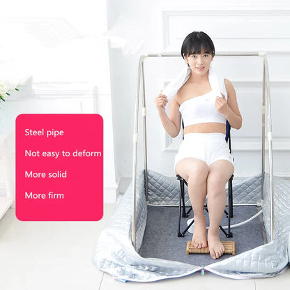 Portable Home Steam Sauna – 4L 2000W Spa Steam Bath Box with Stainless Steel Support, EU Plug