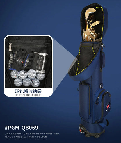 PGM Ultra-Light Golf Bag with Wheels QB069 – Large Capacity Sport & Aviation Bag with Multifunctional Ball Storage