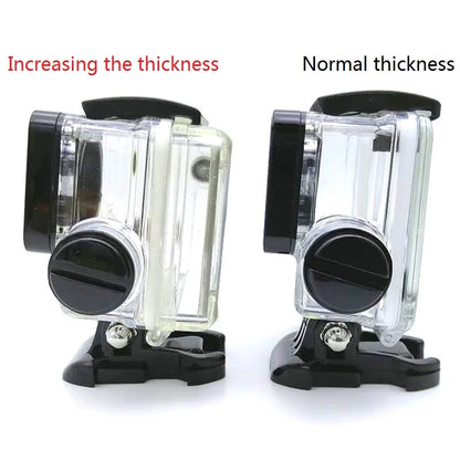 Suptig Waterproof Charging LCD Door Case for GoPro Hero 4/3+/3 – Motorcycle Protective Housing Accessory Shell with Thickened Design