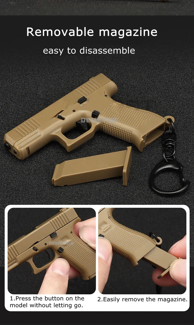 Mini G45 Pistol Keychain – Tactical Gun-Shaped Portable Keyring Toy
