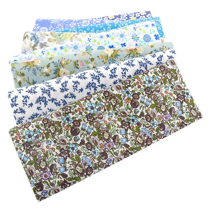 Teramila 7/8 Pcs Patchwork Quilt Fabrics Set - 30x30cm/25x25cm Cotton Sewing Cloth for Needlework and Handmade Projects