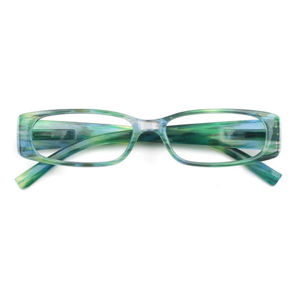 Stylish Small Frame Reading Glasses - Spring Hinge Readers for Men & Women in 6 Color Options