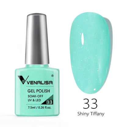 VENALISA 7.5ml HEMA-Free Nail Gel Polish – VIP4 Semi-Permanent Soak-Off UV/LED Gel Varnish, Full Coverage Nail Lacquer