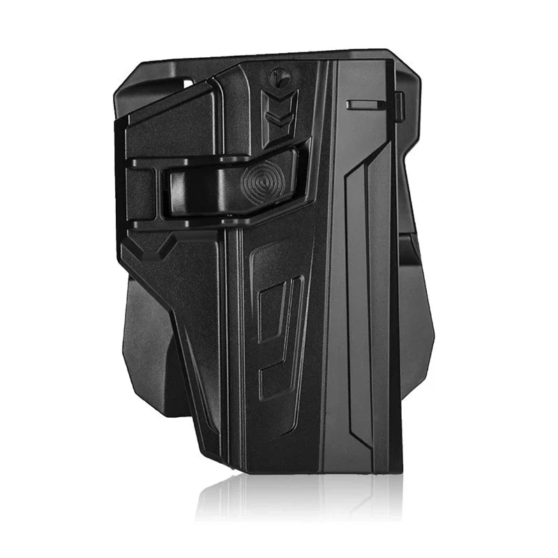 Tactical CZ P07 P09 Drop Leg Holster - Thigh Pistol Gun Holder with Belt Loop Auto-Lock Plastic Steel Case