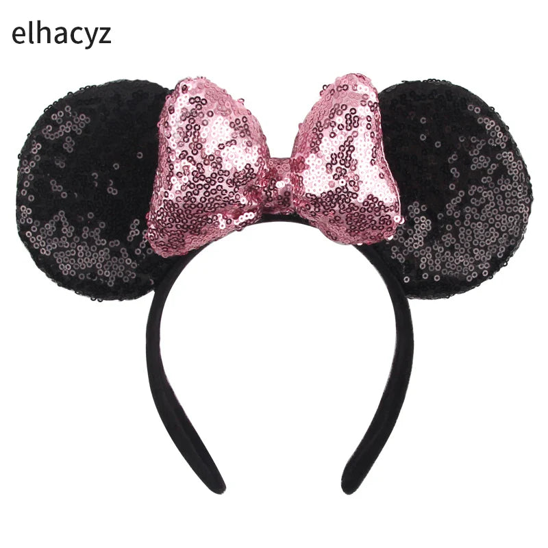 Big Classic Polka Dot Bow Minnie Mouse Ears Headband – Festival & Party Hairband for Women & Girls, Disney Trip Accessories