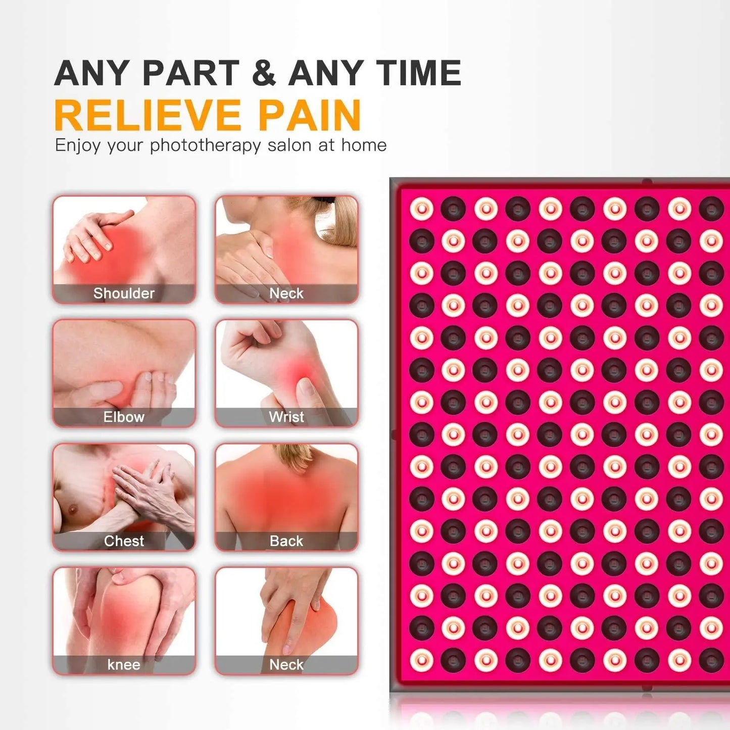 45W Red LED Therapy Panel — 660nm Deep Red & 850nm Near-Infrared Combo
