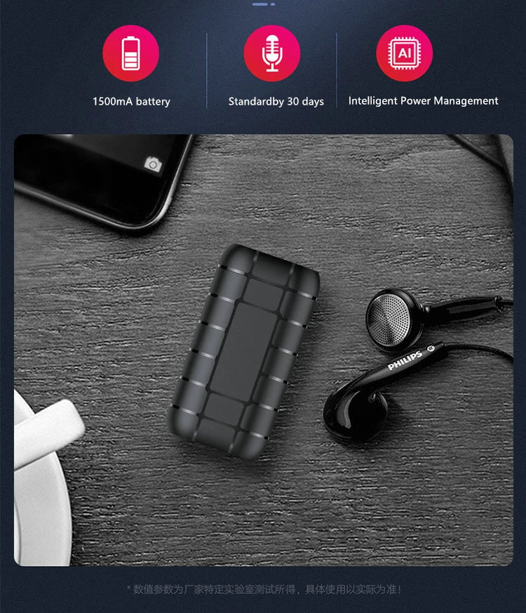 Mini Voice-Activated Digital Recorder – 500-Hour Portable Professional Sound Dictaphone