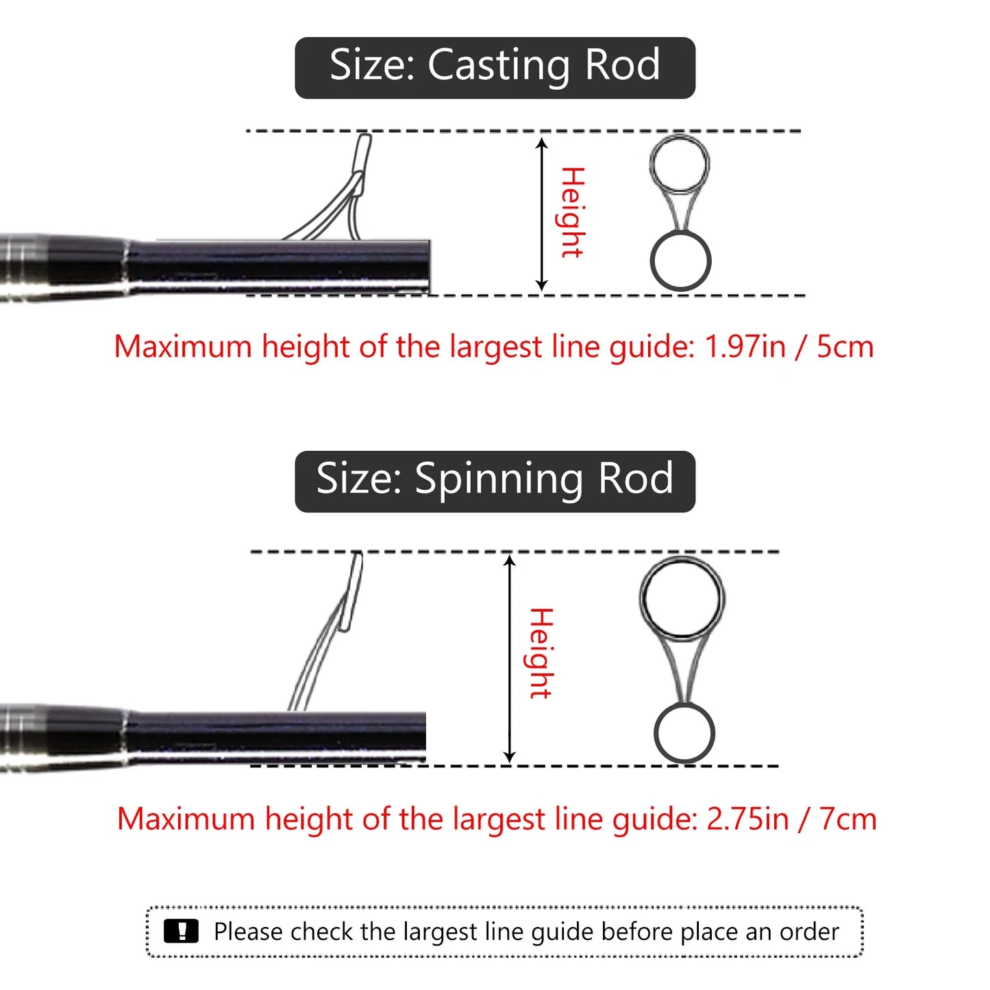 Bassdash Fishing Rod Sleeves: Protective Rod Socks for Casting and Spinning Poles Up to 7-1/2ft