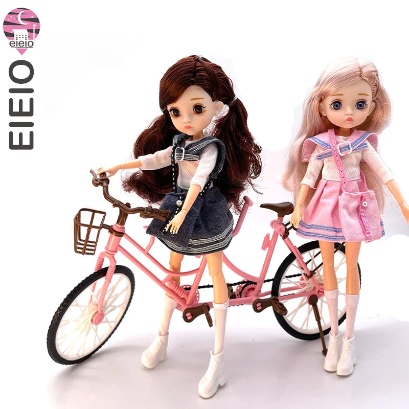 Slim 26cm BJD Doll for Girls – 13 Movable Joints with Princess Outfit, Blue Eyes & Eyelash Accessories