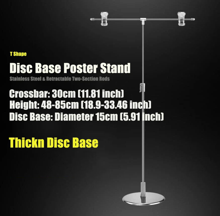 Adjustable T-Shape Photography Backdrop Stand – Background Frame Support System with Clamps for Video Studio