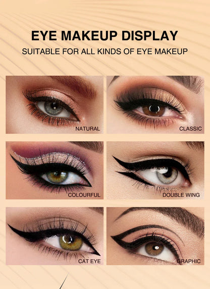 O.TWO.O Black Liquid Eyeliner Pen – Double-Ended Waterproof Fast-Dry Eye Liner for Women