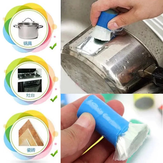 Magic Stainless Steel Cleaning Brush - Metal Rust Remover Stick, Ideal for Cooktops, Pots, Kitchen Eraser Cleaning Tool