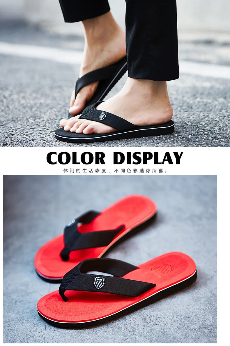Men's Summer Sandals – High-Quality Anti-Slip Flip Flops, Casual Beach Shoes, Zapatos Hombre Slippers