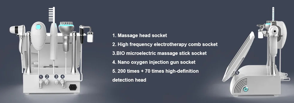 2024 New 15" 5-in-1 High Frequency Hair & Scalp Massage Device – Multifunctional Hair Spa Tool