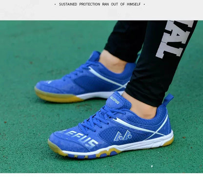 Unisex Non-Slip Breathable Table Tennis Shoes – Wear-Resistant Sports Training Sneakers