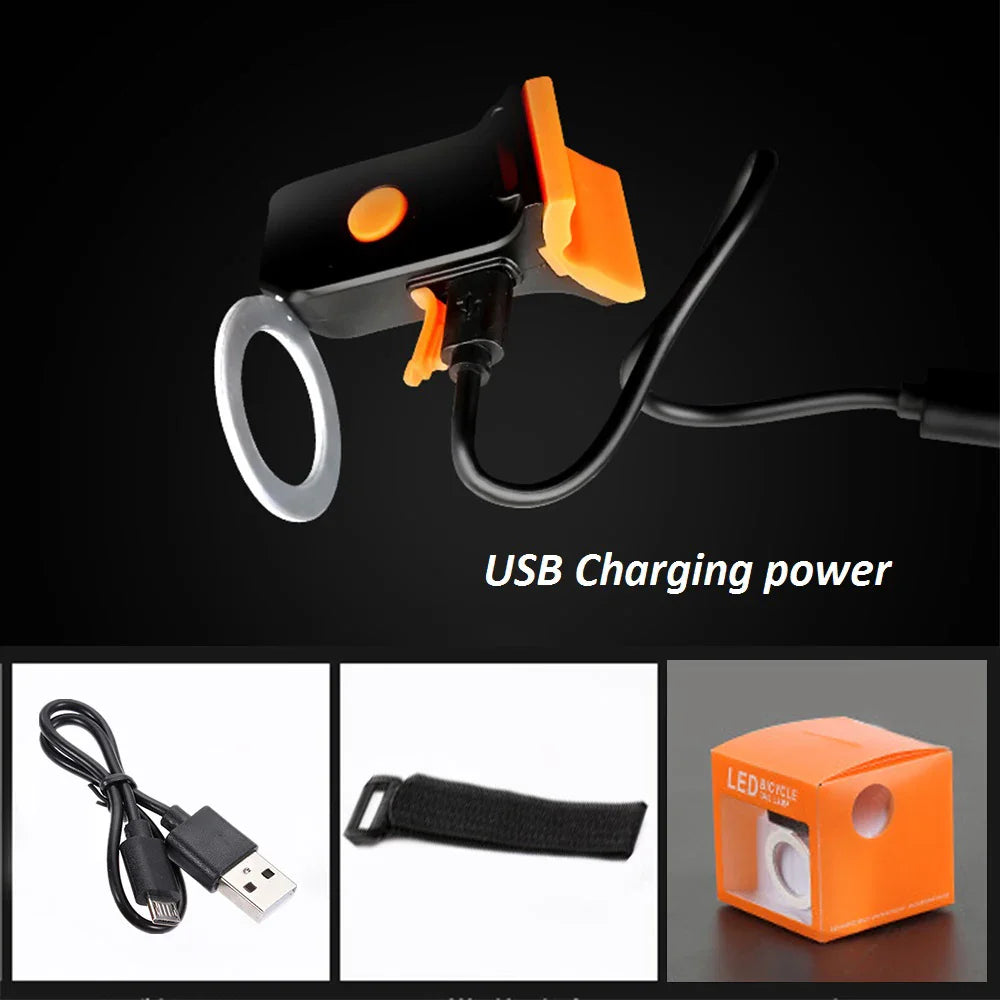 USB Charging Bicycle Taillight with Multi Lighting Modes, LED Flash Rear Lights for MTB Seatpost Bike Accessories
