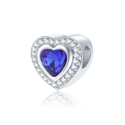 Original Alloy Bead Family Love Heart Pendant Charm - Mom & Dad DIY Jewelry for Pan Bracelets & Necklaces