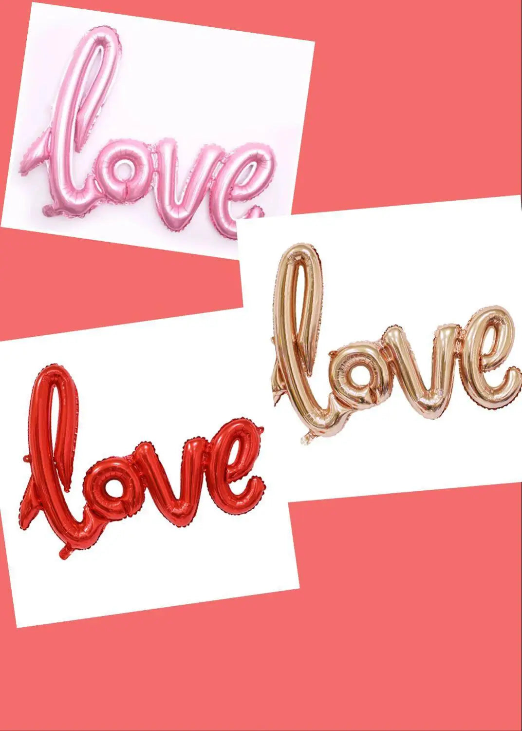 108cm LOVE Letter Foil Balloon - Perfect Wedding, Valentine's, Anniversary, or Birthday Party Decoration with Champagne Cup and Photo Booth Props
