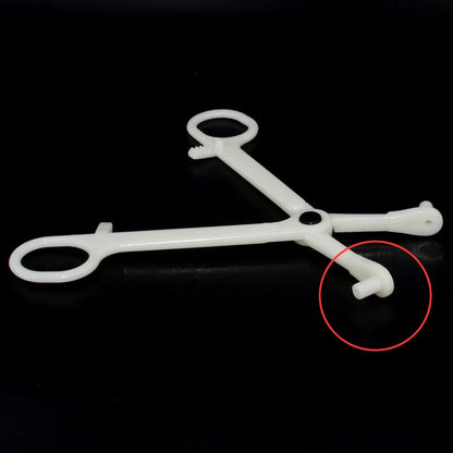 Acrylic Body Piercing Forceps Clamp – EO Gas Sterilized Tool for Ear, Lip, Navel, Nose & Septum Piercings