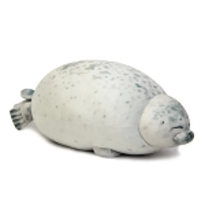 Angry Blob Seal Pillow - 3D Chubby Sea Lion Plush Stuffed Toy Sleeping Cushion Gift