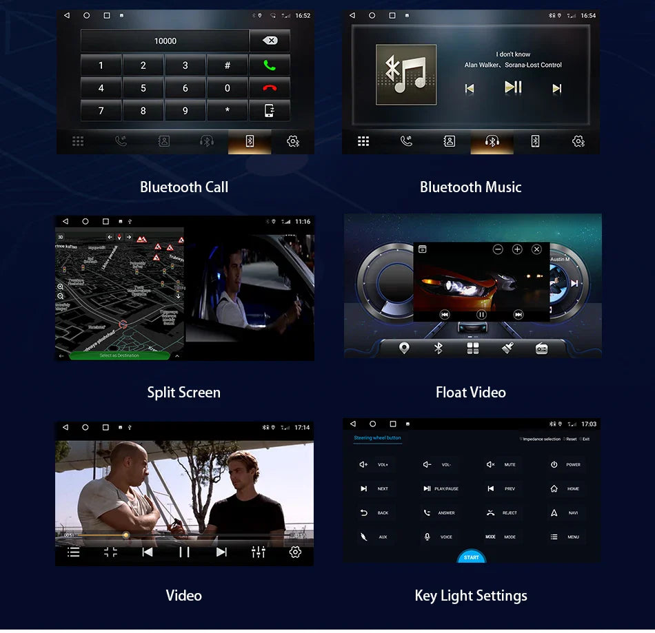 Srnubi 2DIN Car Radio Android 12 – Universal 7"/9" CarPlay Multimedia Player for Nissan, Honda, Toyota, Lada, Volkswagen, Hyundai