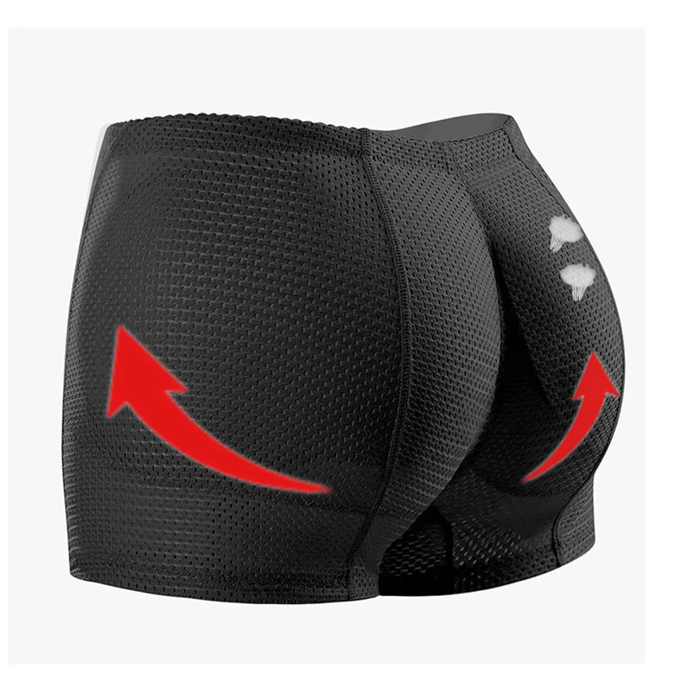 Wechery Hip Curve Builder Padding Panties – Butt Lifter Sexy Boyshorts Shapewear, Breathable Nude Control Underwear