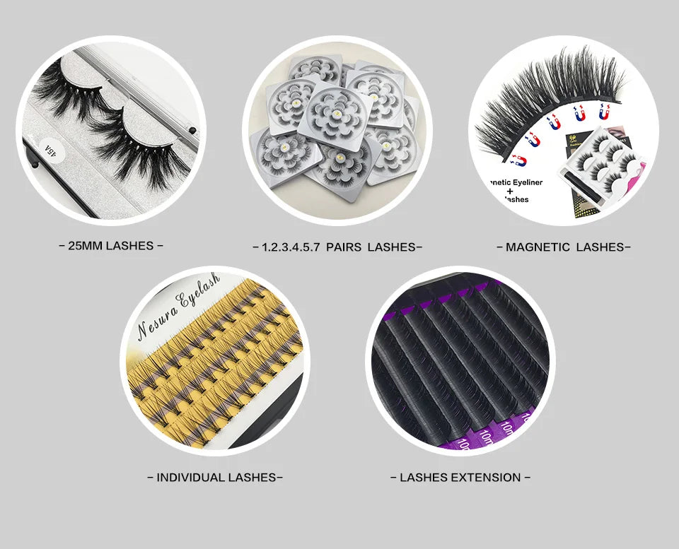 RED SIREN Wet Manga Lashes – Long, Thick Natural Fake Eyelashes for Korean Makeup Fashion