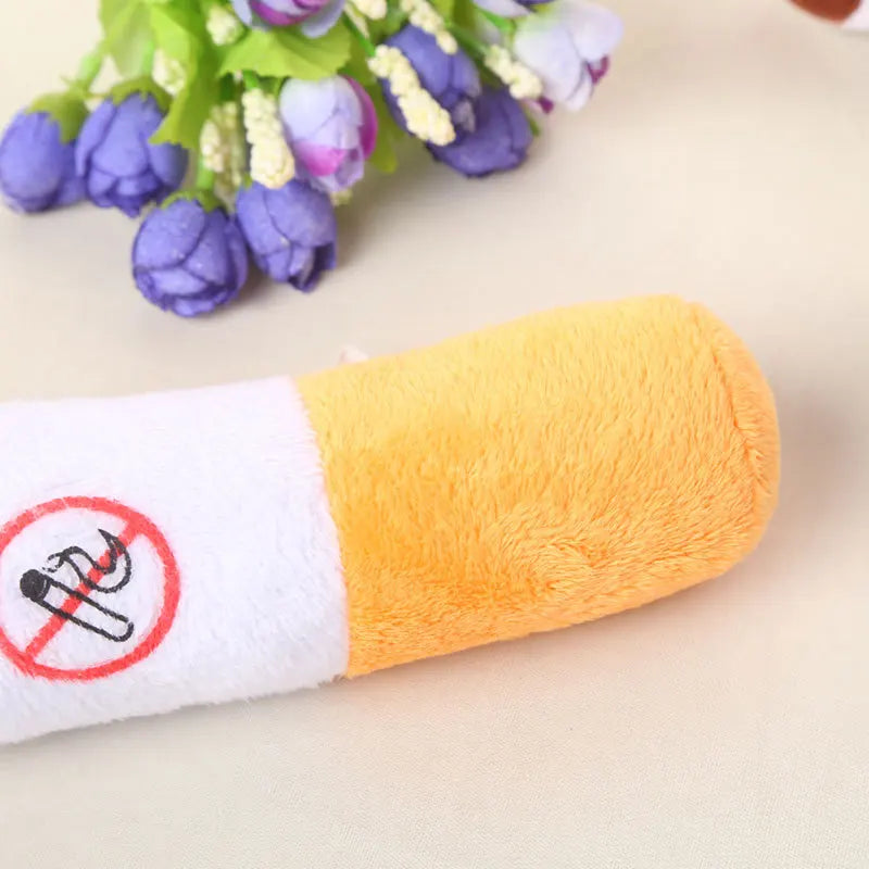 30-110cm Funny Cigarette Plush Pillow – Cylindrical Sleeping Toy for Fashion, Friends & Birthday Gifts