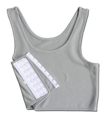Women’s Breast Binder – Transboy Lesbian Corset Vest with Side Buckle, Summer Short Tank Top Shaper Bustier